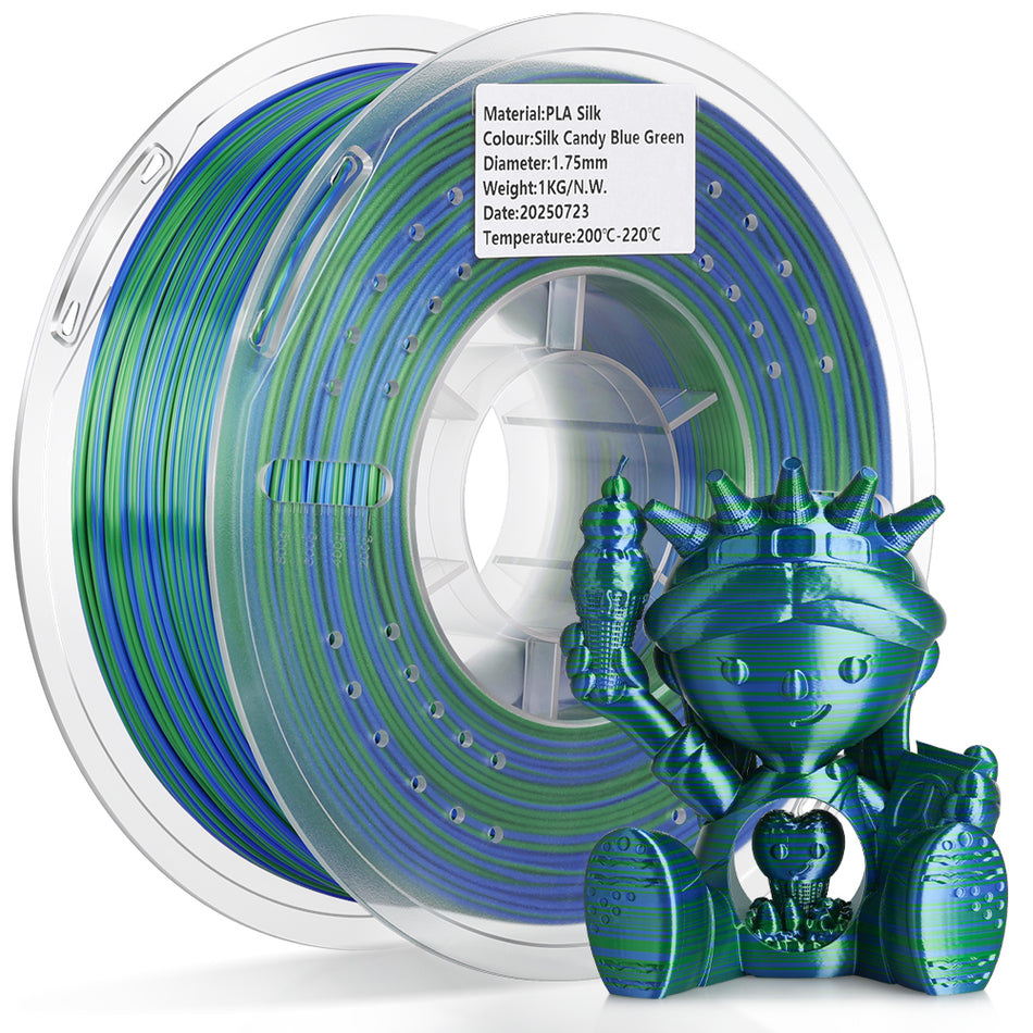 Silk Candy-Blue Green