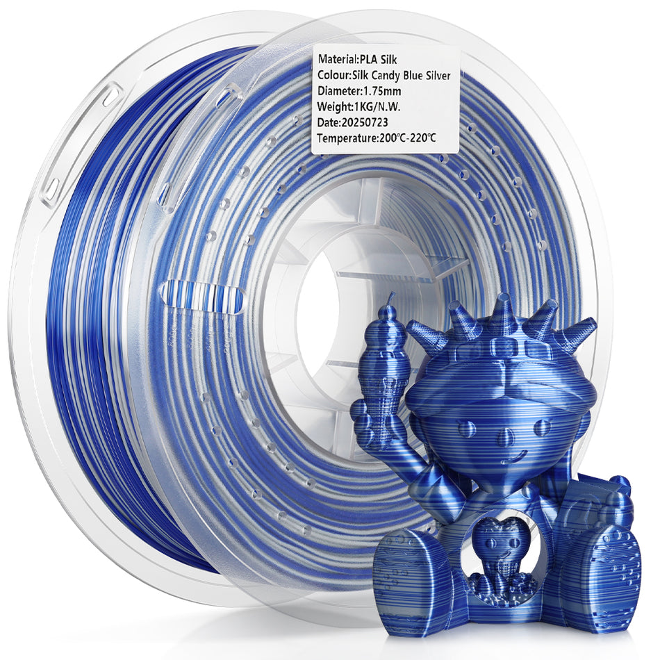 Silk Candy-Blue Silver