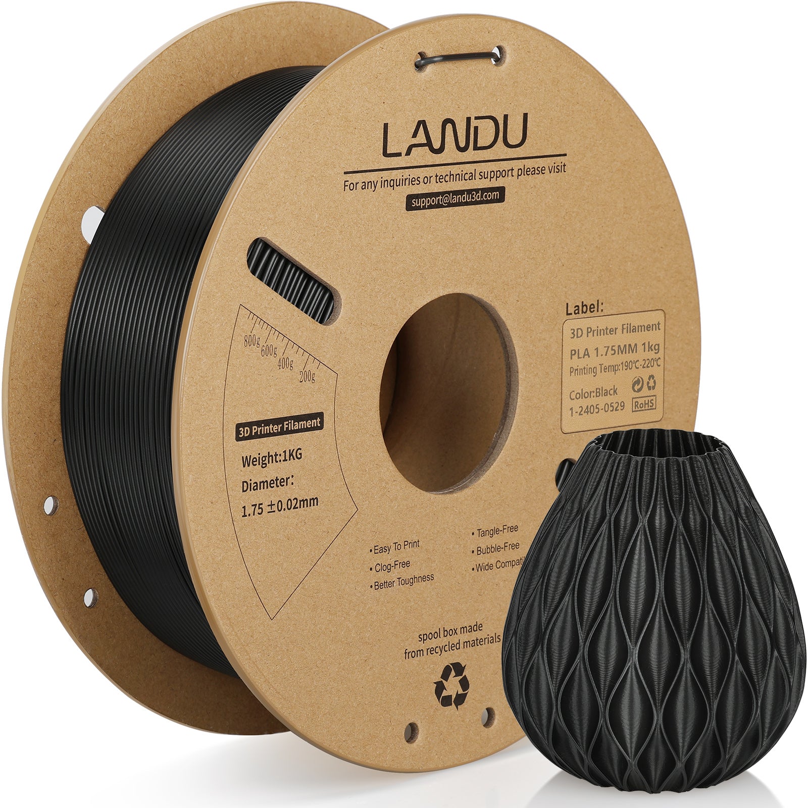 PLA Filament 1KG Black