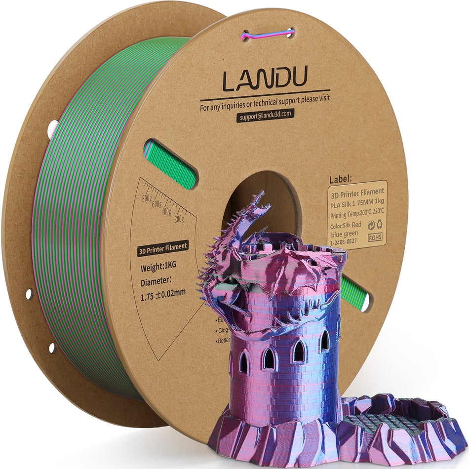 PLA Silk Tr iColor-Red_Green_Blue