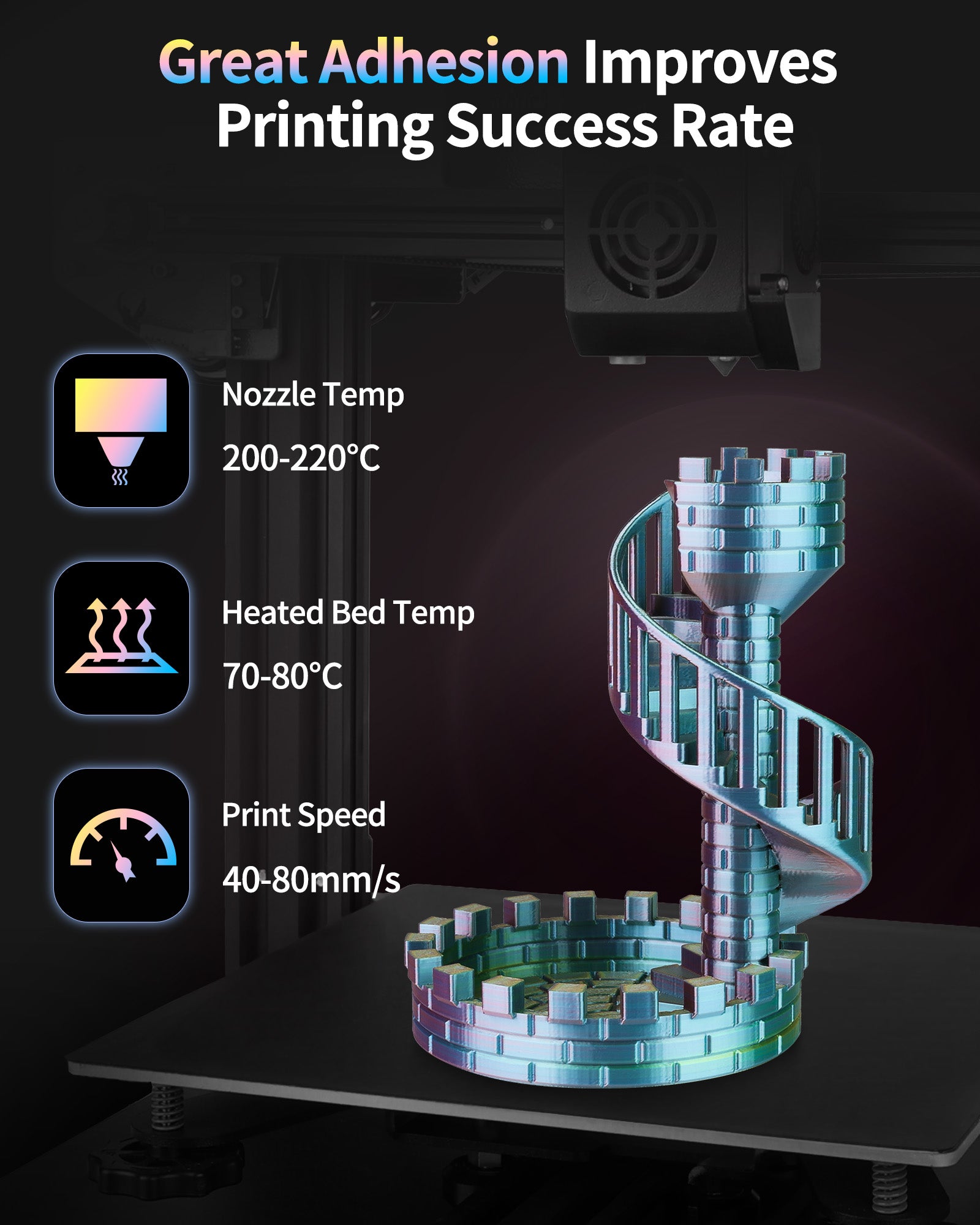 silk_pla_ filament temperature