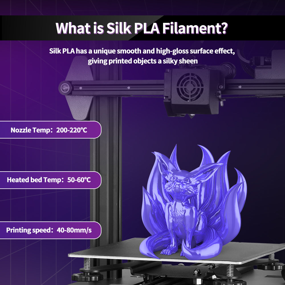 silk pla temperature